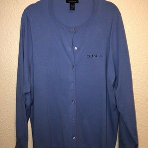 Chase Bank Uniform Cardigan.